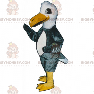 Gray Feathered Seagull BIGGYMONKEY™ Mascot Costume -