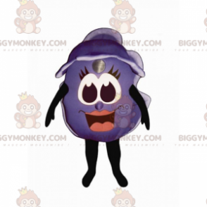 Blåbær BIGGYMONKEY™ maskotkostume med smilende ansigt - Frugt maskot - BIGGYMONKEY_016163 - BiggyMonkey.com