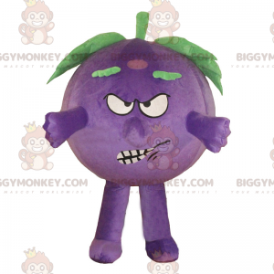 Στολή μασκότ Angry Face Blueberry BIGGYMONKEY™ - Biggymonkey.com