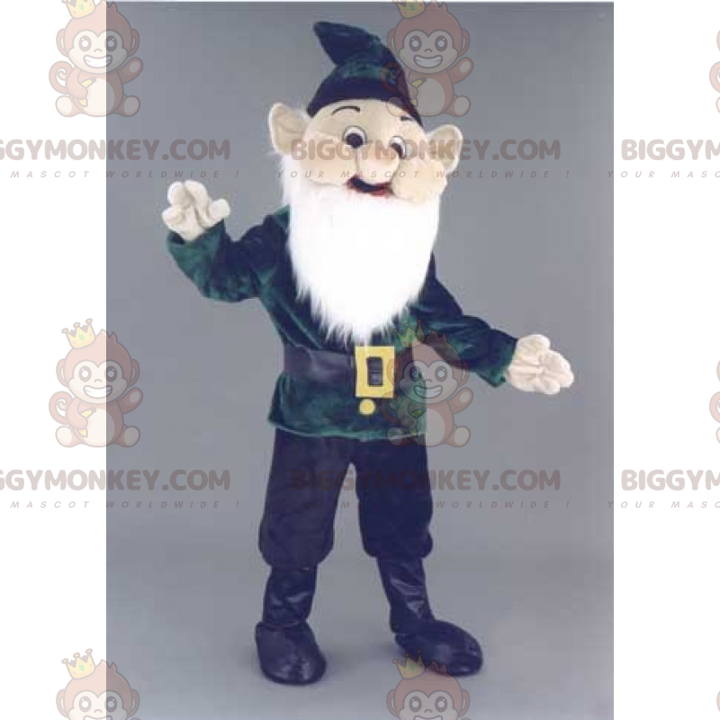 Costume de mascotte BIGGYMONKEY™ de nain de jardin avec longue