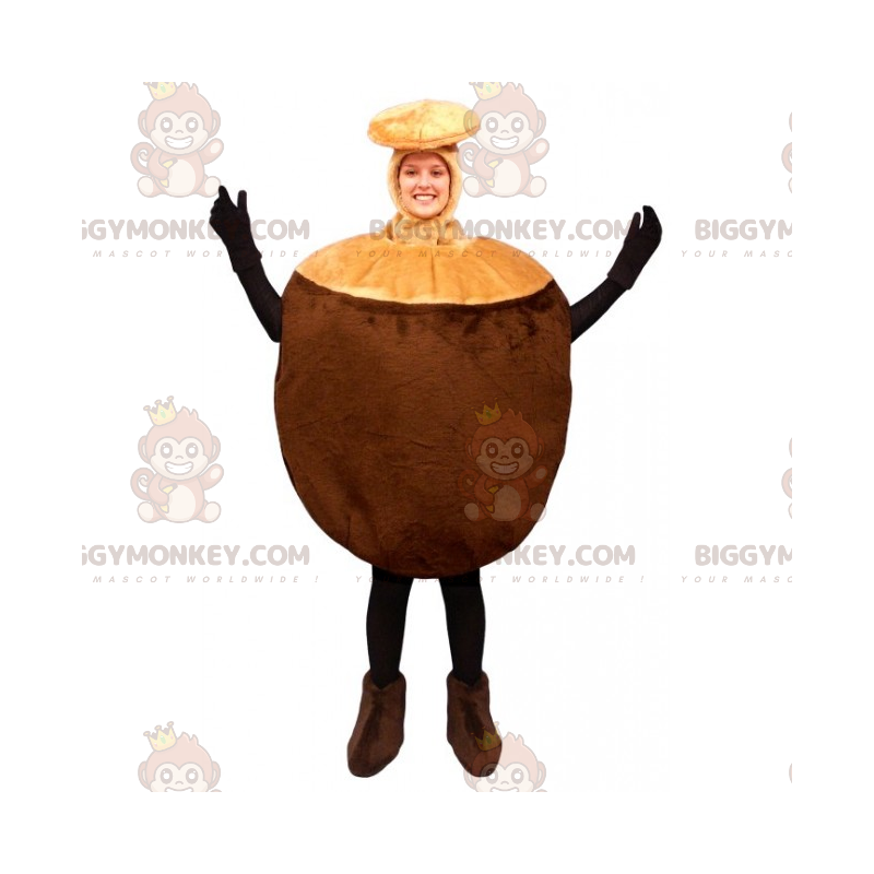 Costume da mascotte BIGGYMONKEY™ Nocciola - Biggymonkey.com