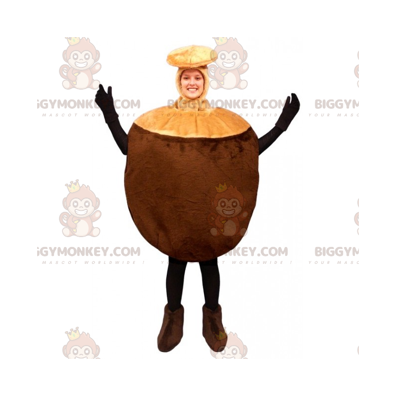 Kostium maskotki Orzech laskowy BIGGYMONKEY™ - Biggymonkey.com Kostium maskotki Orzech laskowy BIGGYMONKEY™ - Biggymonkey.com