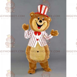 Teddy BIGGYMONKEY™ Mascot Costume with Hat and Jacket -
