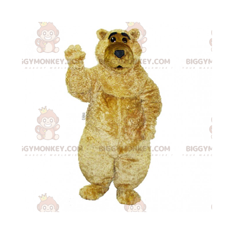 Traje de mascote de pelúcia bege macio BIGGYMONKEY™ –