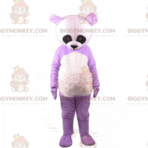 Costume de mascotte BIGGYMONKEY™ de panda violet -