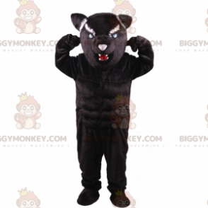 Aggressivt udseende Panther BIGGYMONKEY™ maskotkostume -