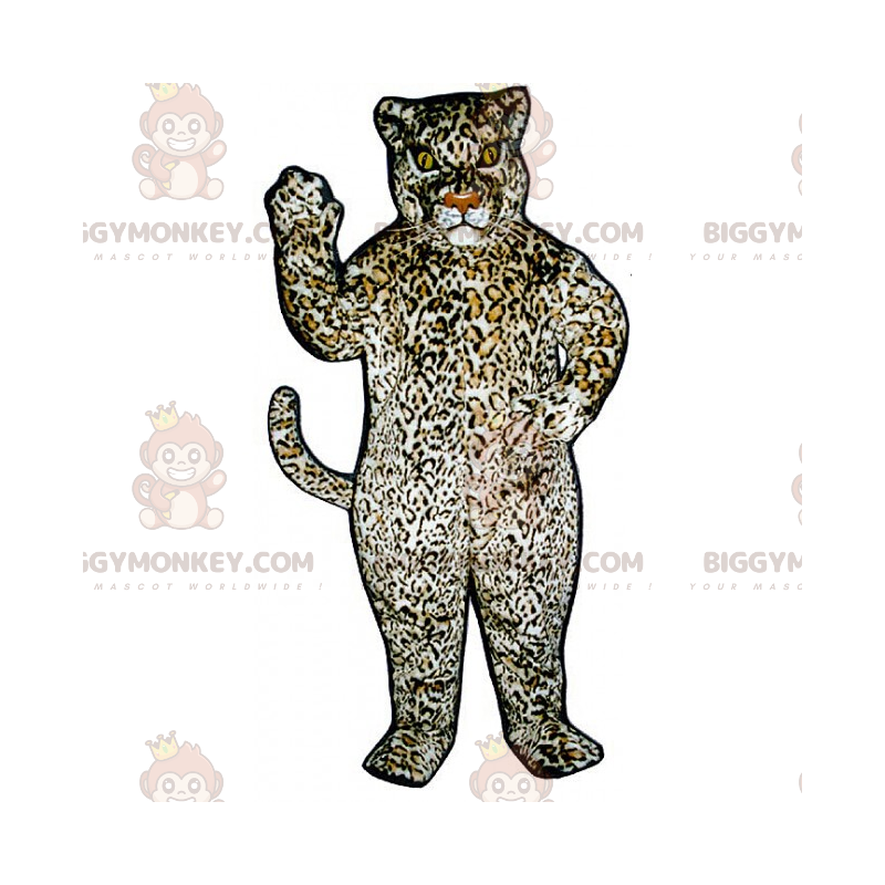 Costume de mascotte BIGGYMONKEY™ de panthère avec grandes Costume de mascotte BIGGYMONKEY™ de panthère avec grandes