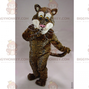 BIGGYMONKEY™ Panther Mascot Costume with Long Whiskers -