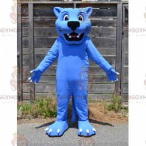 Sarjakuva Blue Panther BIGGYMONKEY™ maskottiasu -