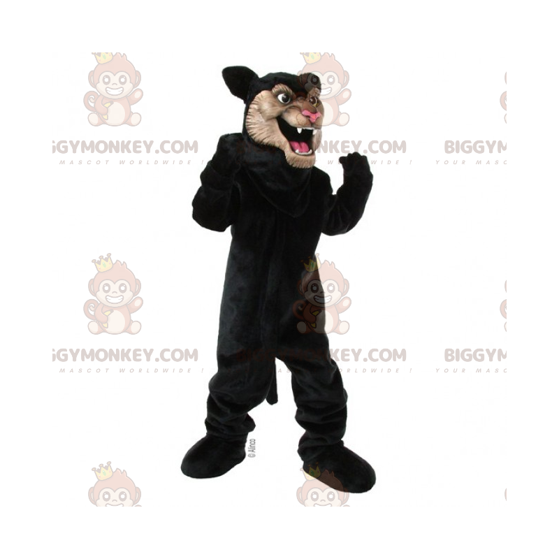 Disfraz de mascota Black Panther Tan Face BIGGYMONKEY™ - Disfraz de mascota Black Panther Tan Face BIGGYMONKEY™ -