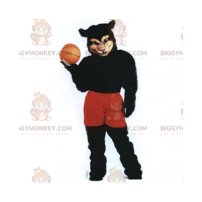 BIGGYMONKEY™ Costume da mascotte Pantera nera in abito da BIGGYMONKEY™ Costume da mascotte Pantera nera in abito da