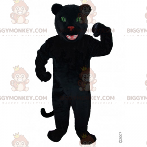 Black Panther Green Eyes BIGGYMONKEY™ Mascot Costume -
