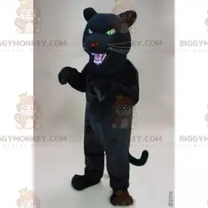Black Panther Green Eyes BIGGYMONKEY™ maskottiasu -