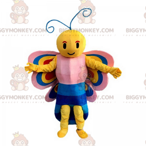 Lächelnder Schmetterling BIGGYMONKEY™ Maskottchen Kostüm -