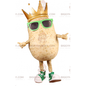 Aardappel BIGGYMONKEY™ mascottekostuum met zonnebril en