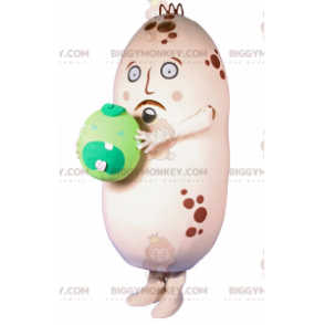 BIGGYMONKEY™ Potato Mascot Costume with Crying Pea -
