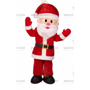 Lachende kerstman BIGGYMONKEY™ mascottekostuum - Kerst- en Thanksgiving-mascottes - BIGGYMONKEY_016234 - BiggyMonkey.com