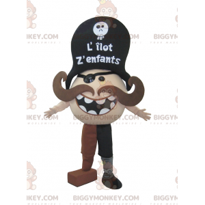 Mustachioed Pirate BIGGYMONKEY™ Mascot Costume - Biggymonkey.com