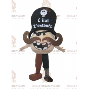 Mustachioed Pirate BIGGYMONKEY™ Mascot Costume - Biggymonkey.com