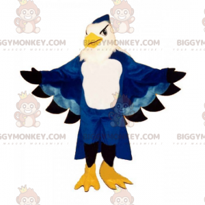 Costume da mascotte maestoso pappagallo blu BIGGYMONKEY™ -