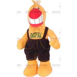 Parrot In Overalls BIGGYMONKEY™ Mascot Costume - Biggymonkey.com