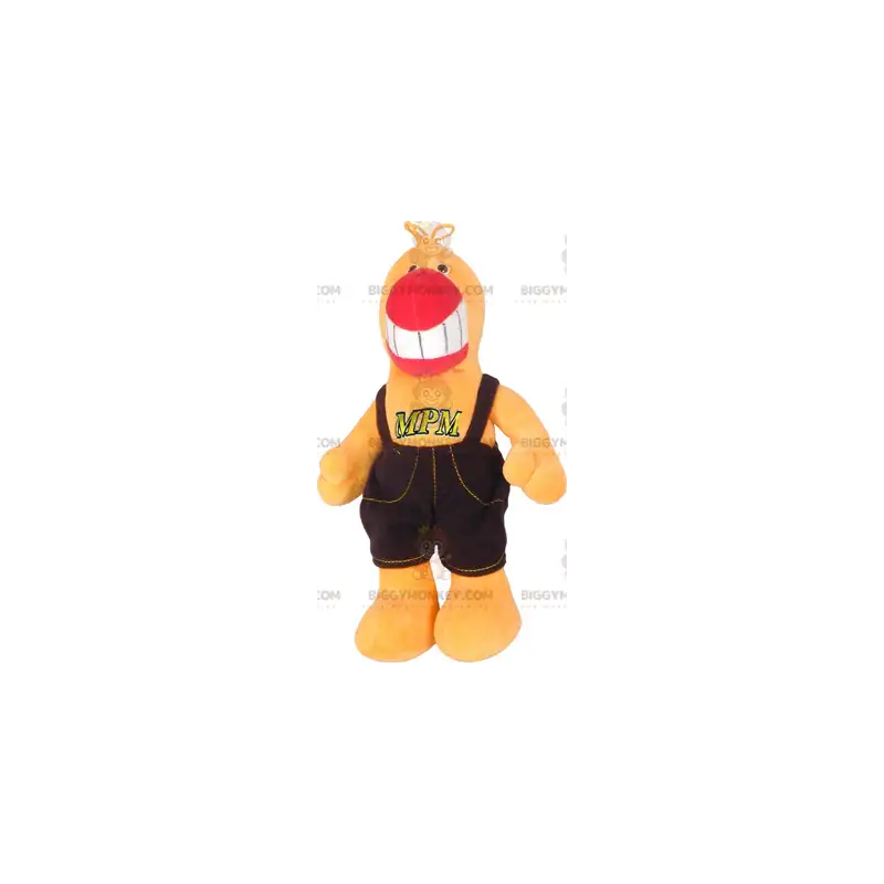 Parrot In Overalls BIGGYMONKEY™ Mascot Costume - Biggymonkey.com Parrot In Overalls BIGGYMONKEY™ Mascot Costume - Biggymonkey.com