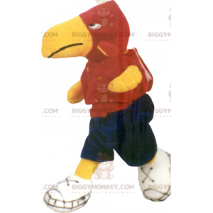 Costume da mascotte Pappagallo BIGGYMONKEY™ in abbigliamento