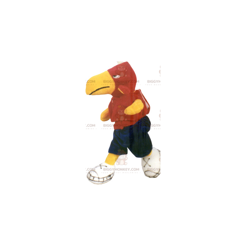Papegøje BIGGYMONKEY™ maskotkostume i sportstøj - Papegøje BIGGYMONKEY™ maskotkostume i sportstøj -