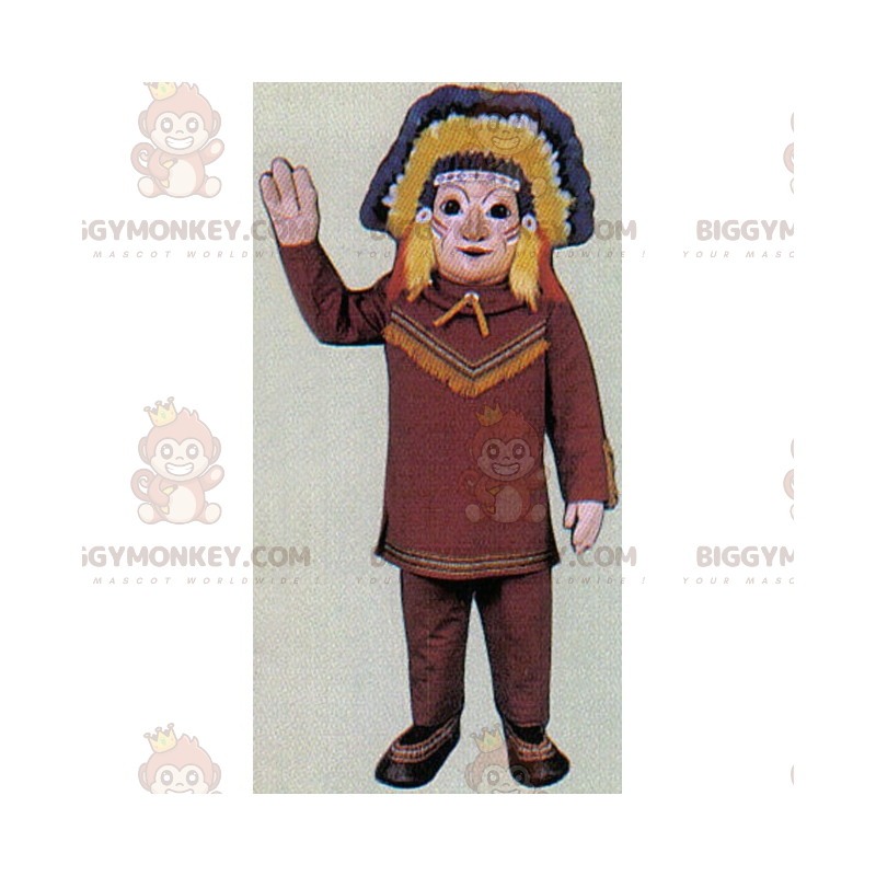 Karakter BIGGYMONKEY™ Mascottekostuum - Native American - Karakter BIGGYMONKEY™ Mascottekostuum - Native American -