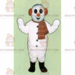 Character BIGGYMONKEY™ Mascot Costume - Snowman with Scarf –