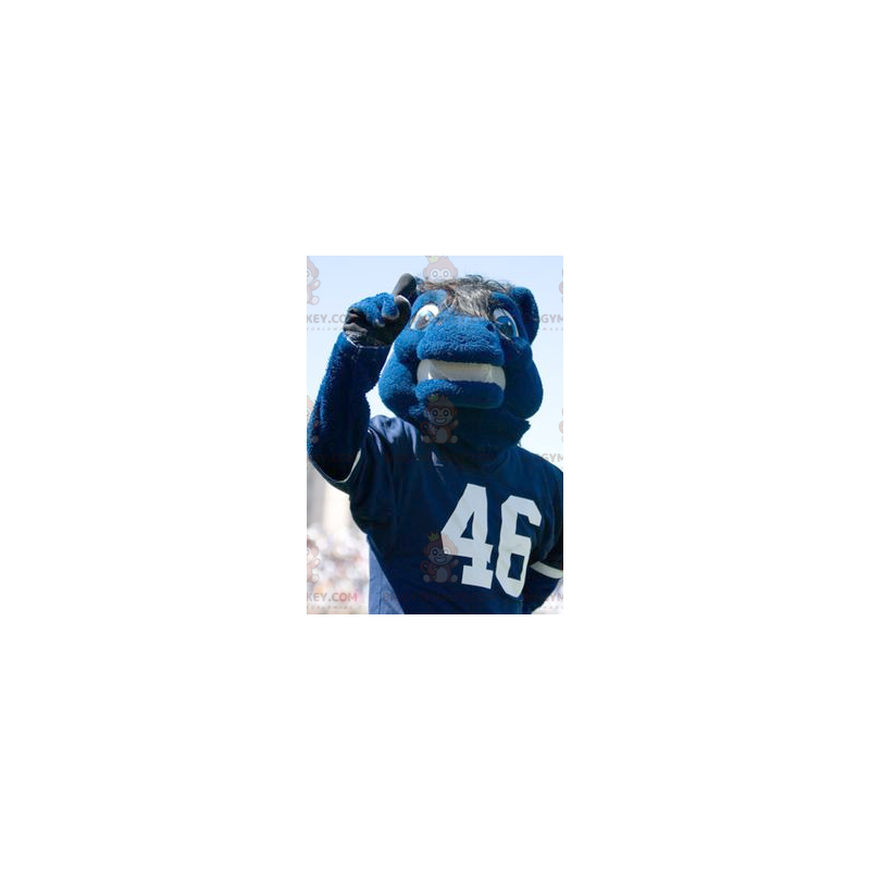 Traje de mascote Blue Horse BIGGYMONKEY™ em roupas esportivas –