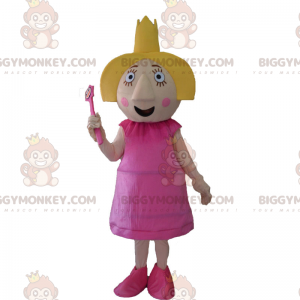 Character BIGGYMONKEY™ Mascot Costume - Fairy with Crown -