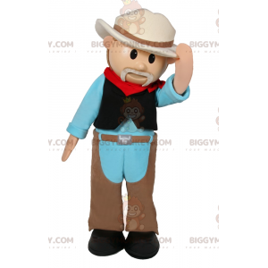 Στολή μασκότ χαρακτήρα BIGGYMONKEY™ - Cowboy - Ανθρώπινες Μασκότ - BIGGYMONKEY_016271 - BiggyMonkey.com