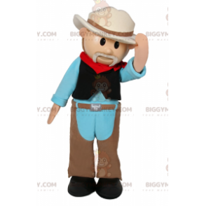 Charakter BIGGYMONKEY™ Maskottchenkostüm - Cowboy -