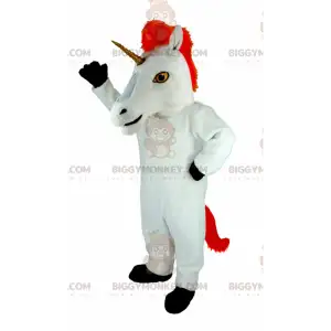 Riesiges weißes und rotes Einhorn BIGGYMONKEY™