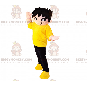 BIGGYMONKEY™ Character Mascot Costume Messy Hair Boy -