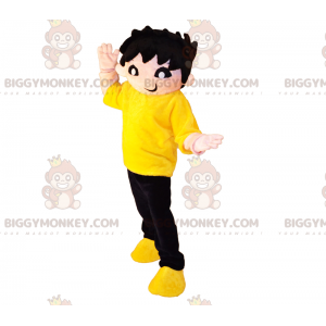 BIGGYMONKEY™ -hahmon maskottiasu, sotkuinen hiuspoika -