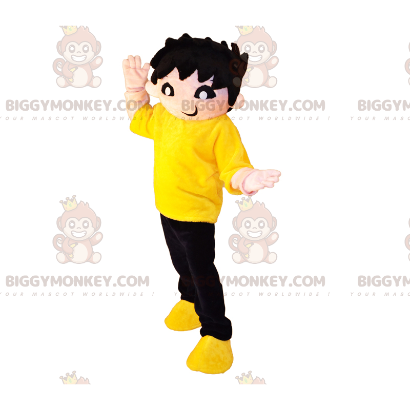 BIGGYMONKEY™ Charakter Maskottchen Kostüm Messy Hair Boy - Maskottchen für Jungen und Mädchen - BiggyMonkey.com