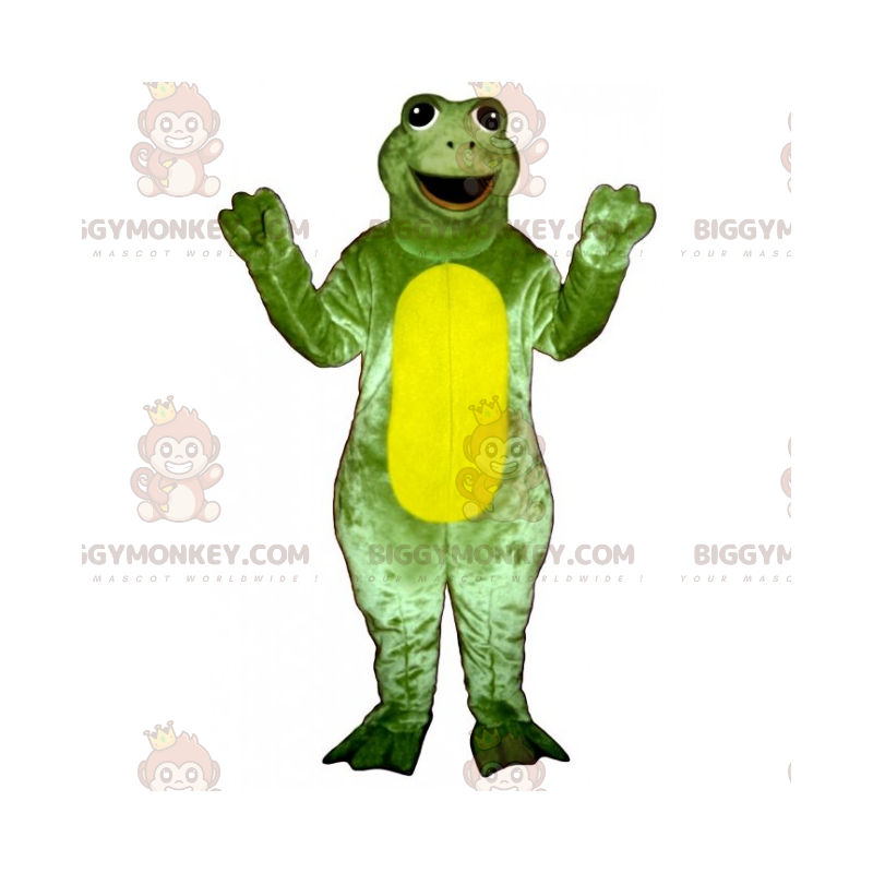 Traje de Mascote Personagem BIGGYMONKEY™ - Sapo com Grande Traje de Mascote Personagem BIGGYMONKEY™ - Sapo com Grande