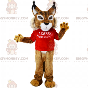 Character BIGGYMONKEY™ Mascot Costume - Lynx with Sweatshirt –