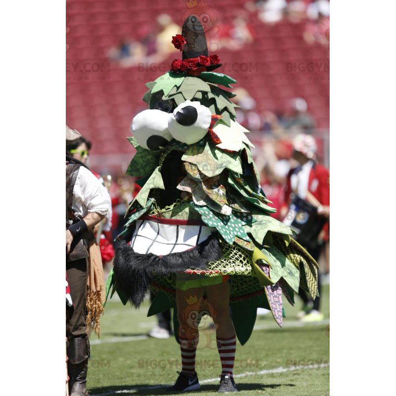 Giant Green Tree Origineel BIGGYMONKEY™ mascottekostuum - Giant Green Tree Origineel BIGGYMONKEY™ mascottekostuum -