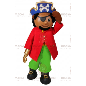 Figur BIGGYMONKEY™ Maskottchenkostüm – Pirat mit Haken -