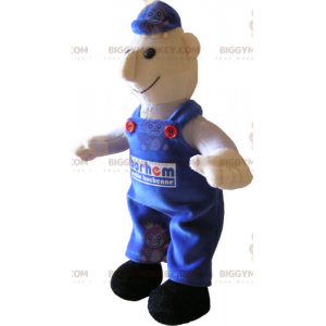 Character BIGGYMONKEY™ Mascot Costume - Plumber in Overalls -