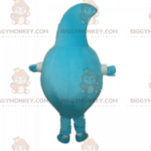 Blue Character BIGGYMONKEY™ Mascot Costume With Smiling Face –