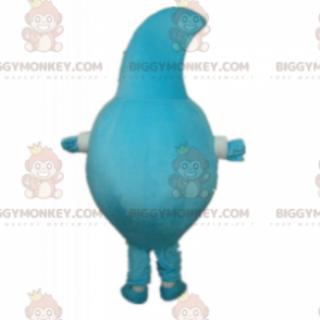 Blue Character BIGGYMONKEY™ Mascot Costume With Smiling Face –