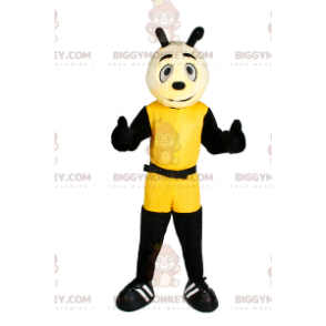 BIGGYMONKEY™ Character Mascot Costume In Yellow Jumpsuit –