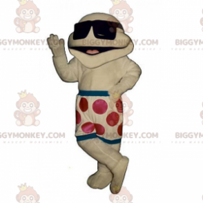 BIGGYMONKEY™-karaktermaskotkostume i svømmeshorts og mørke briller - Menneskelige maskoter - BiggyMonkey.com