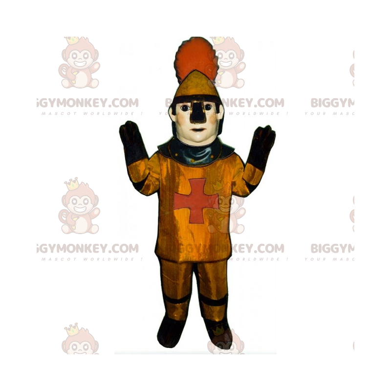 Historisk figur BIGGYMONKEY™ maskotdräkt - medeltida soldat - Historisk figur BIGGYMONKEY™ maskotdräkt - medeltida soldat -
