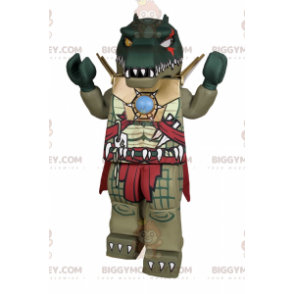 Στολή μασκότ χαρακτήρα Lego BIGGYMONKEY™ - Armored Crocodile - Μασκότ κροκόδειλου - BIGGYMONKEY_016367 - BiggyMonkey.com