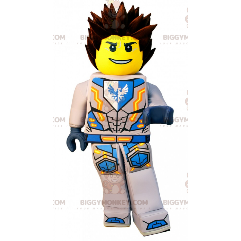 Armored Lego Character BIGGYMONKEY™ Mascot Costume –